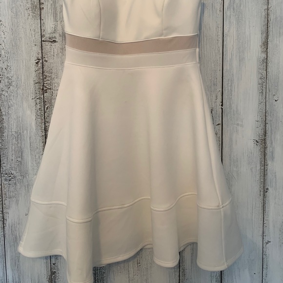 White dress with mesh cut outs - Picture 2 of 3